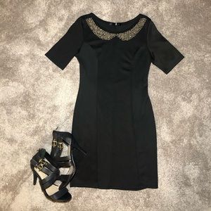 Black pencil bodycon dress